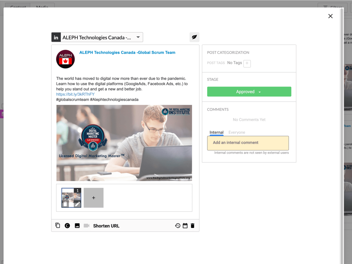 My first Post For&nbsp;Aleph.
